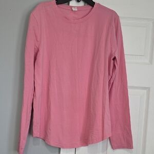 lululemon athletica Pink Long Sleeve Crew Shirt